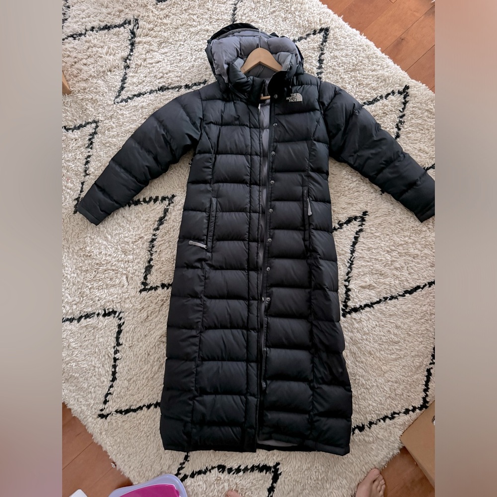 The North Face Black Long Down Coat